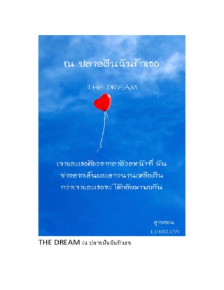 หน้าปก-the-dream-ณ-ปลายฝันฉันรักเธอ-ookbee